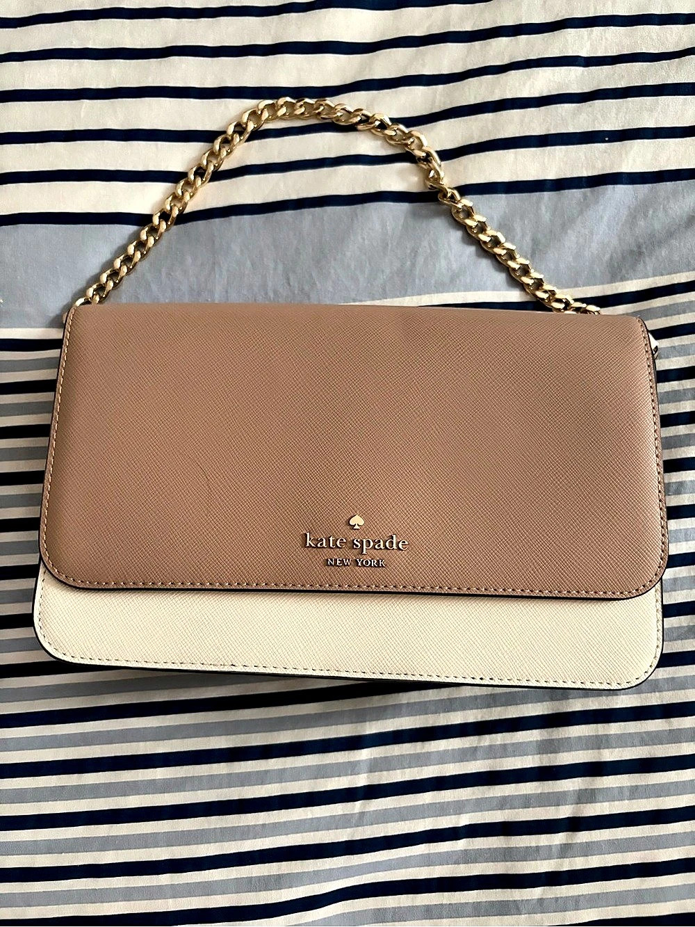 Kate Spade Carson Colorblock Convertible Crossbody Pink & White